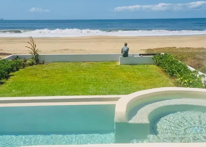 Beachfront White Villa In Playa Blanca